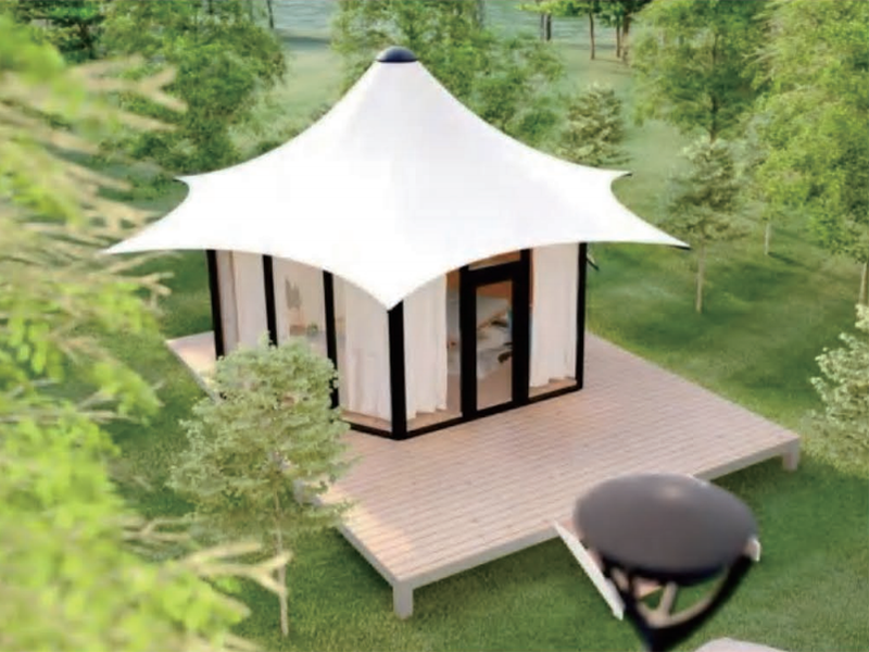 Tente gonflable à structure hexagonale série Wild Luxury